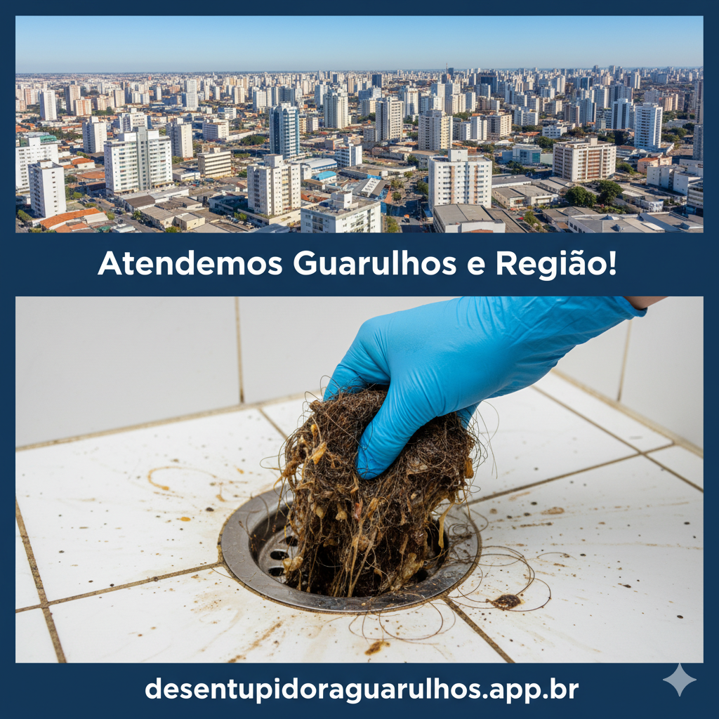 Desentupidora em Guarulhos - Desentupimento de Ralo, Vaso Sanitário e Esgoto 24h